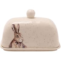 Meg Hawkins - Mantequera (cerámica, 18 cm), diseño de liebre
