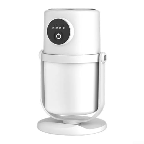 Oniissy Humidificador pequeño portátil con soporte giratorio de 360° y tecnología de niebla fría para uso doméstico, oficina y viajes (blanco)