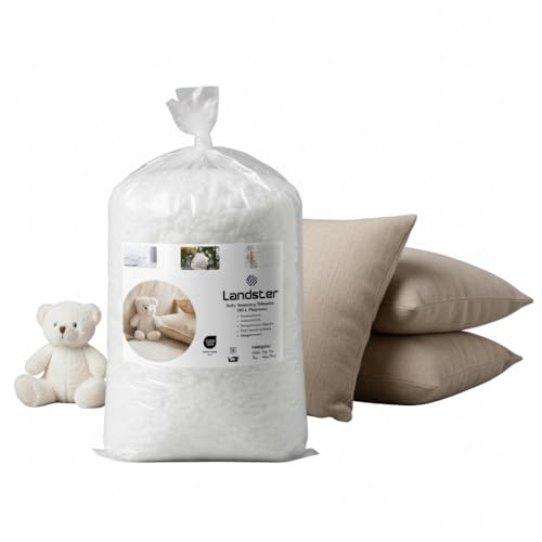 LANDSTER Watte Füllwatte Bastelwatte Kissenfüllung Stopfwatte...
