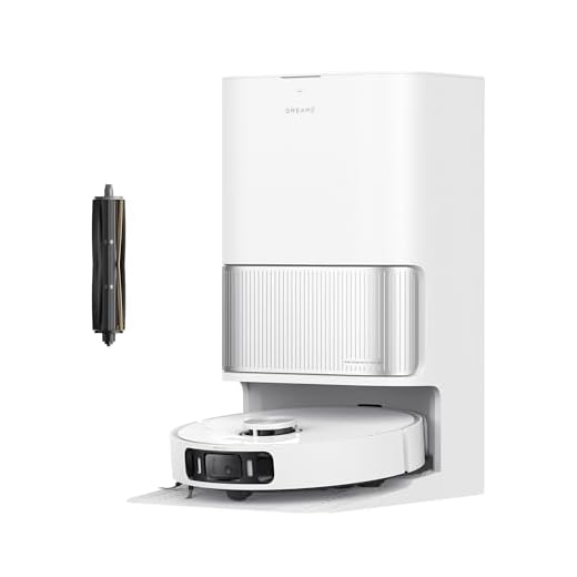 dreame L40 Ultra AE Robot Aspirateur et Serpillière Autonome, 19 000 Pa Aspiration Puissante, Nettoyage Sec-Humide, Dock Tout-en-1 Vidange Automatique, 2 Brosses Incluses