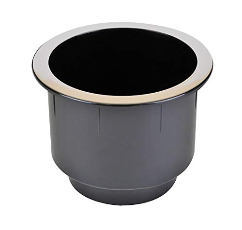 Porte-gobelet en plastique noir pour canapé camping-car et table de poker x2