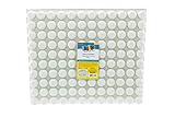 Strictly Briks Mega Block Building Board - Compatible with Lego & Other Major Brands - White Baseplate, 12.5 x 15 in - Stackable Design with 10 x 12 Large Pegs for Easy Grasp