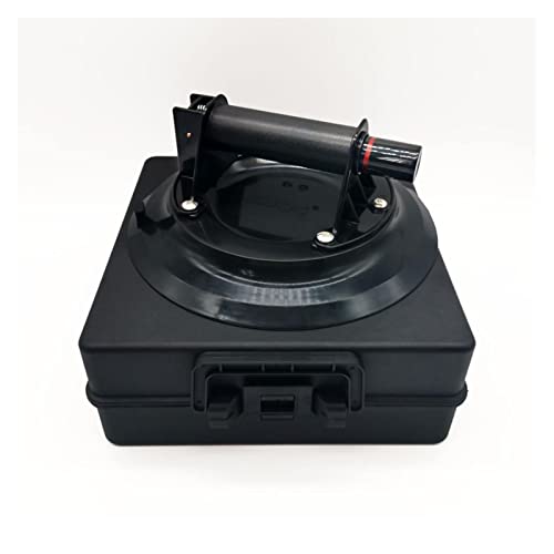 Ventosa de vacío de 10 pulgadas con mango de metal duradero y bomba de ABS for baldosas de vidrio Herramienta de transporte for elevador de servicio pesado for granito, piedra, mármol, losa , Fuerte S