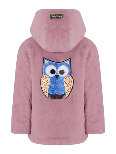 Jhaoyu Kids Girls Fleece Thermal Jacket Long Sleeve Hooded Zipper Coats Faux Fur Overcoats for Winter Warm Outerwear4