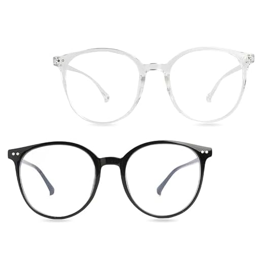 2 Pièces Lunette Anti Lumière Bleue Pour Homme Et Femme, Protection Oculaire, Réduction de la Fatigue Visuelle, Monture Ultra-Légère et Résistante, Style Élégant, Idéales pour le Travail et le Loisir