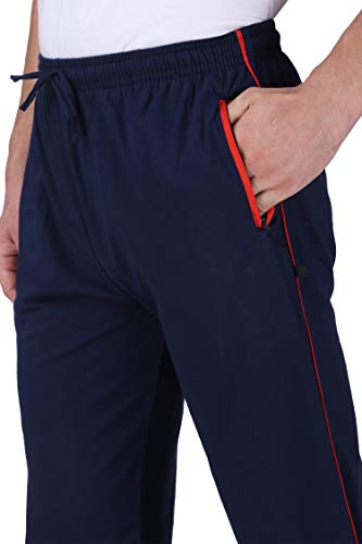 Image of Neo Garments Men's Cotton Solid Regular Fit Trackpants /Jogger /Trouser with Side Pockets