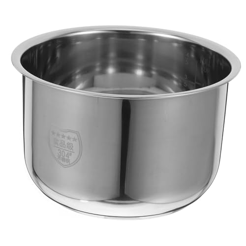 SOIMISS Revestimiento De Olla Arrocera Olla Hace Olla Interior De Tigre Interior De La Olla Arrocera Eléctrica Ollas Arroceras Sartén Cocinando Tazones Interiores Acero Inoxidable Plata