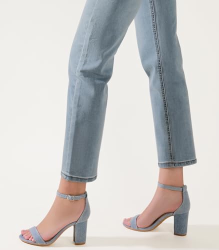 Image of Ankis Heels for Women Open Toe Ankle Strap Chunky Heel Sandals 2.75 Inch