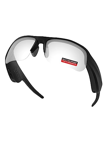 Image of PRO+ Polycarbonate Non-Polarized Replacement Lenses & Nose Pads for BOSE Tempo BMD0011 Sunglasses - HD Transparent