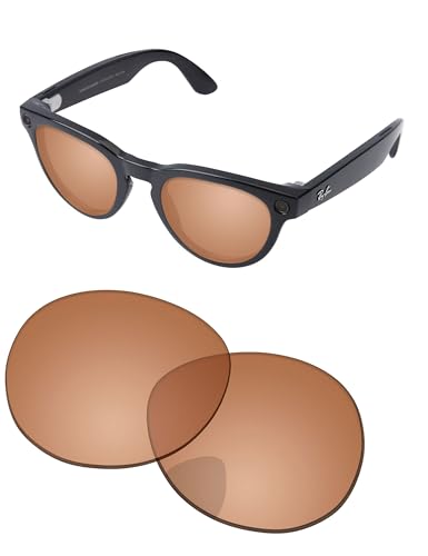 Image of Replacement Lenses for Ray-Ban Meta Headliner RW4009 & RW4013 50mm AI Glasses - Photochromic, Anti Blue Light Lens