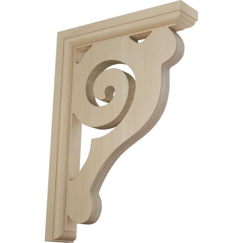 Ekena Millwork BKT01X06X08BURW Bulwark Wood Brackets, 1 1/2