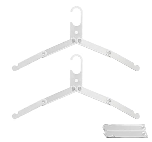 旅行 折りたたみ 携帯ハンガー 折り畳みハンガー 洗濯 持ち運び アルミ合金製 衣類ハンガー 携帯用 コンパクト 軽量 商務 キャンプ 出張 お出かけ 2個いり シルバー