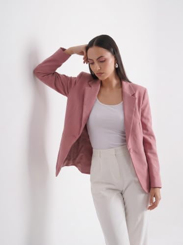 Image of SaintX Women's Premium Formal Blazer | Fully Lined | Regular Fit | 4-Way Stretchable Ultra-Light Fabric | Fashion-Forward | Office /Meetings (WB01)