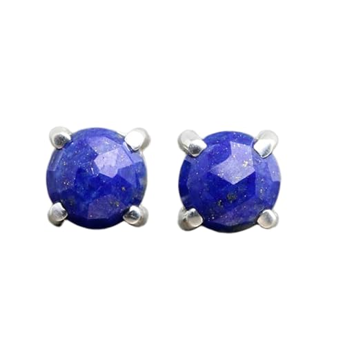 Boucles d'oreilles lapis-lazuli argent 925 hypoallergénique contre les irritations