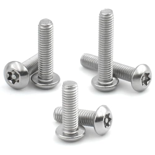 Vis Torx M4 inox 304 de sécurité 10mm à tête bombée pour finition impeccable