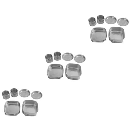 Mipcase 3sets Outdoor Cooking Pot Cookware for Camping Hiking BBQ Portable and Lightweight Cooking Pan Picnic Supplies and Cleaning