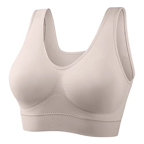 Sujetador deportivo sin costuras, brasier de yoga sin varillas, ropa interior de tamaño grande, sin anillo de acero, sostén de estilo fino, ropa interior deportiva de yoga, sin ataduras, brasier de