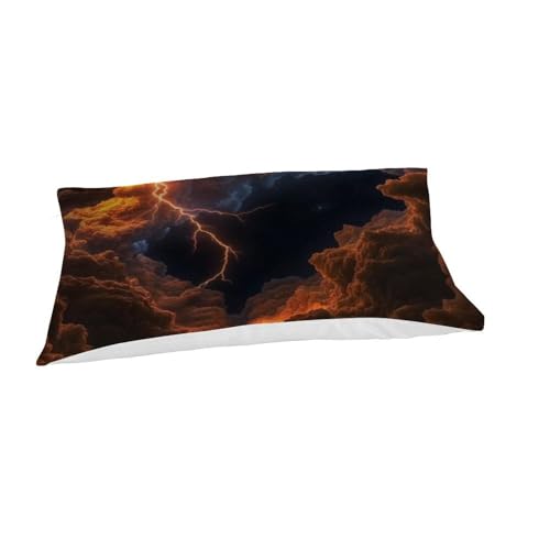 Housse de couette 135x200 microfibre 3D Lightning Bedding pour lit simple