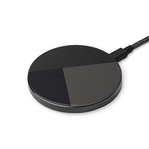 NATIVE UNION DROP Marquetry Wireless Charger 10W イタリア製ナパレザー 高速ワイヤレス充電パッド Qi認証 - iPhone 12/12 Pro/12 Pro Max/12 mini/11/11 Pro/11 Pro Max対応