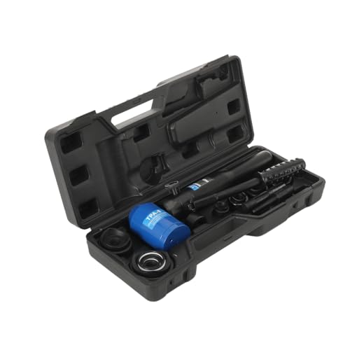 CDZHLTG Kit de Sacabocados Hidráulicos, Perforadora de Láminas de Metal,Agujero hidráulico manual de chapa perforadora,para Perforar Chapas Metálicas Blue
