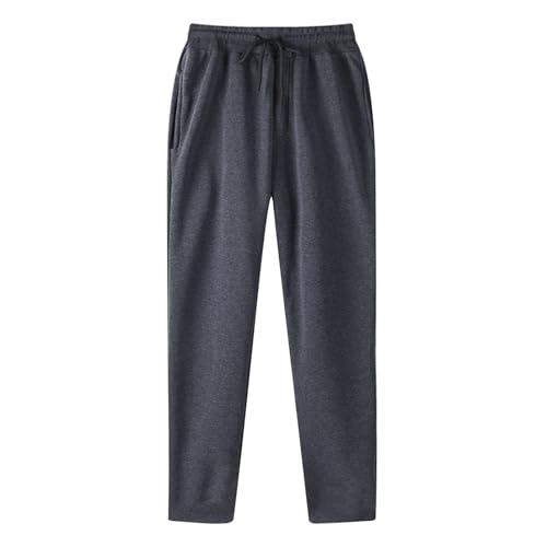 Wide Leg Sweatpants Men Baggy Elastic Waist Open Bottom Sweat Pants Casual Loose Fit Fleece Joggers with Pockets2