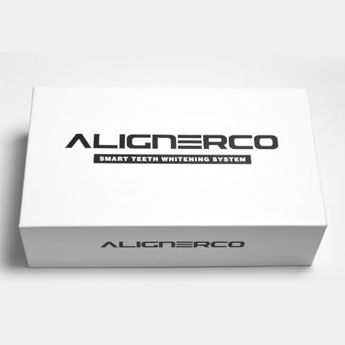 Image of AlignerCo Wired LED Teeth Whitening Kit | Includes 3 (2ml) Whitening Gel Pens, 16-Bulb LED Light Mouthpiece | Gentle & Enamel Safe | Portable & Convenient Tooth Care
