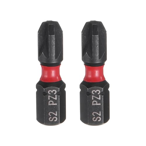 QUARKZMAN 2 Stück PZ3 Schraubendreher Bit Set, 1/4 Zoll Sechskantschaft 25mm/1 Zoll Länge Magnetiscâ€¦ – Miniatur
