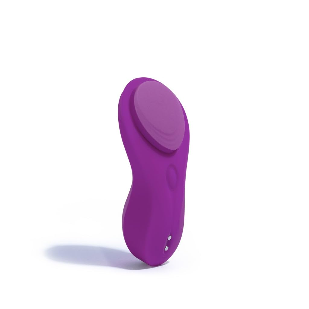 Platanomelón - Vibrador Clitorial Con Control Remoto y 9 Modos de Vibración, Fijación con Imán - Cala Lila