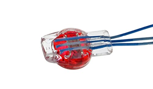 IDEAL Electrical 85-925 UR-I IDC Connector 19-26 Awg Solid Butt Splice Connection Red, (25 Pack)