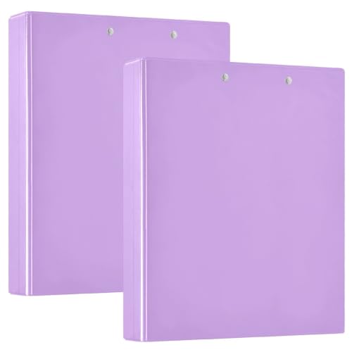 Classeur à 3 anneaux flexible mauve avec anneaux en D anti-déchirure ex2
