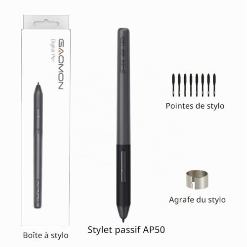 GAOMON ArtPaint AP50 Stylet sans Pile 8192 Niveaux pour PD1161 PD1561 – vue 5