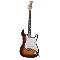 Vibrato bridge system (Whammy bar) Full solid gloss finish Traditional body styling 3 single coil pickups Affordable and versatile guitar Fretboard material type: Maple Wood; Neck material type: Maple Wood; Number of strings: 6; Body material type: a...