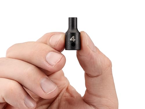 Image of TEKTON 1 /4 Inch Drive x 4 mm Shallow 6-Point Impact Socket | SID02102