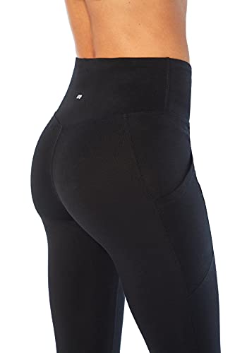 Marika Women's Standard Jenni High Rise Tummy Control Pocket Legging, Black, Large #TOP4