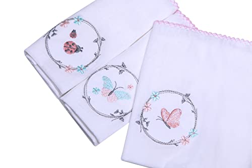 Papi Textil Fralda Bordados Karinho 70Cm X70Cm Contem 03 Un
