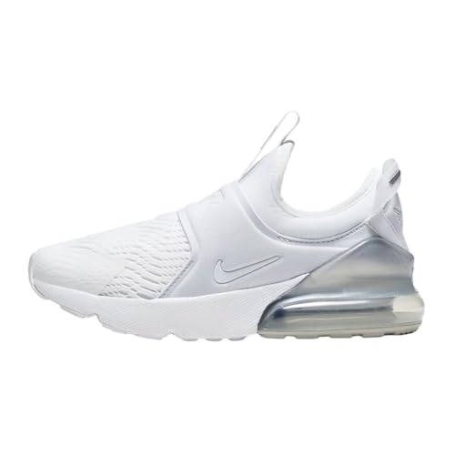 Nike Air Max 270 Extreme Little Kids Shoes Size - 10.5 White/White-Metallic Silver