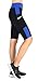 Neonysweets Womens Capri Tights Fitness Running Yoga Pants Leggings Black Blue L