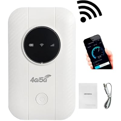 Portable Wifi Router for Travel,Pocket Router,Mobile Wifi Router,Mobile Broadband Device,Portable Wifi Hotspot,Temporary Wifi,Car Wifi Device, Requires SIM Card, High Speed Mobile WiFi Router