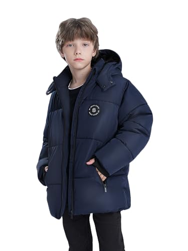 SOLOCOTE Boys Winter Coat Heavyweight Water-Resistant Windproof Hooded Puffer Jacket for Kids4
