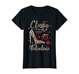 Photo Gallery donna donna classy sassy 45 fabulous leopard tacchi 45° compleanno maglietta Photo Gallery donna donna classy sassy 45 fabulous leopard tacchi 45° compleanno maglietta