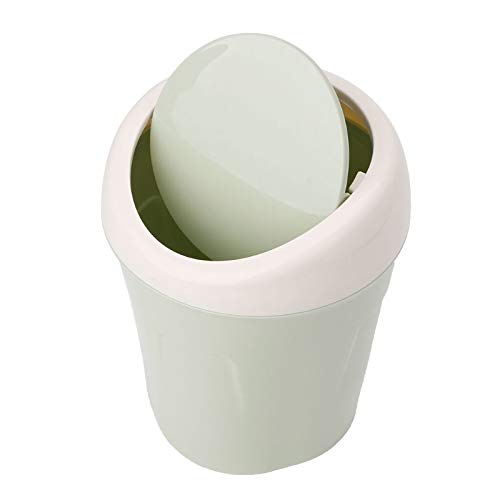 ZXF Cubo Basura Mini Rodante Cubierta De Escritorio De Basura Cubo De...