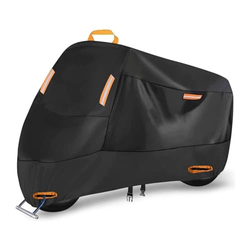 DECAIK Telo Coprimoto per Honda Forza 125 Forza 250 Forza 300, Copertura per Moto da Esterno Protezione UV Impermeabile, Copertura Protettiva per Moto con 4 Strisce Riflettenti