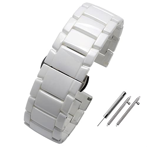 ZCCZJS Smart Watchband 20 mm de 22 mm brazalete de cerámica para Samsung Gear S2 S3 S4 Correa de reemplazo para Huawei Watch2 Pro GT2 Magic Bands