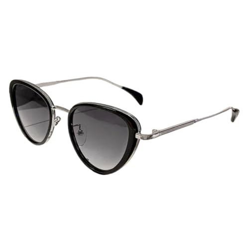 Lunettes de soleil œil de chat vintage haut de gamme aux détails de luxe