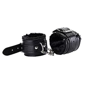 Sexy Speelgoed PU Lederen Handboeien Veiligheid Volwassen Benodigdheden Handboeien Rollenspel zwart 24 * 5.5 cm