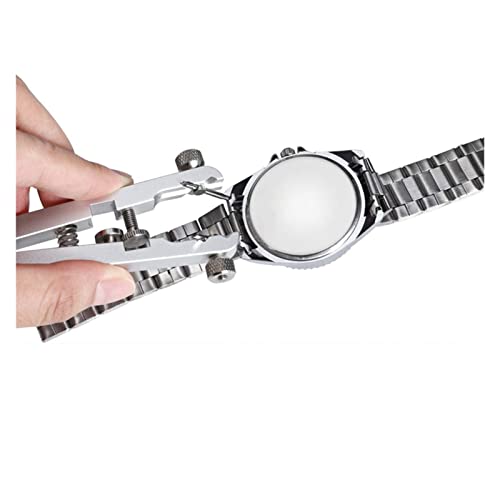 Juego de herramientas de reparación de relojes con alicates de barra de resorte, puntas duraderas para extracción de correa y fijación de correa, kit de reparación completo para mantenimiento de