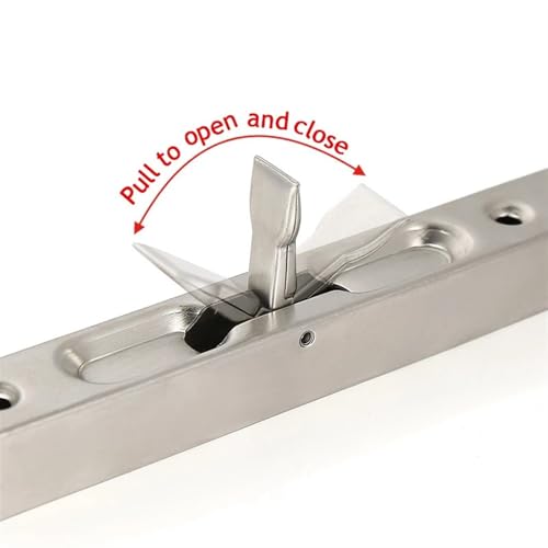 Verrou de porte caché 8 pouces en acier inoxydable bronze vert