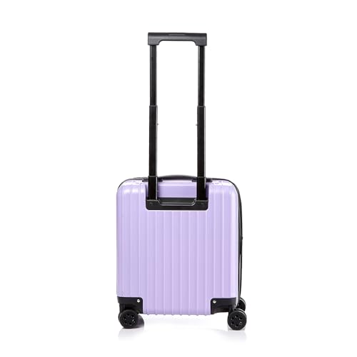 LUCKY PLANET Go Beyond 17" Carry-On Purple Expendable Zipper Front Pocket 100% German PC Hardside TSA Lock4