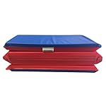 KinderMat, 1.5 Inch Thick, 4-Section Rest Mat, Red/Blue, Great for School, Daycare, Travel, and Home, 100% Made in The USA…