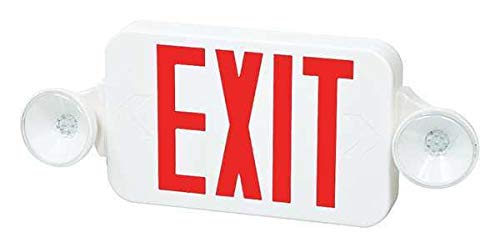 Exit Sign Combo, 8-3/16 in.Hx18 in.W, NiCd